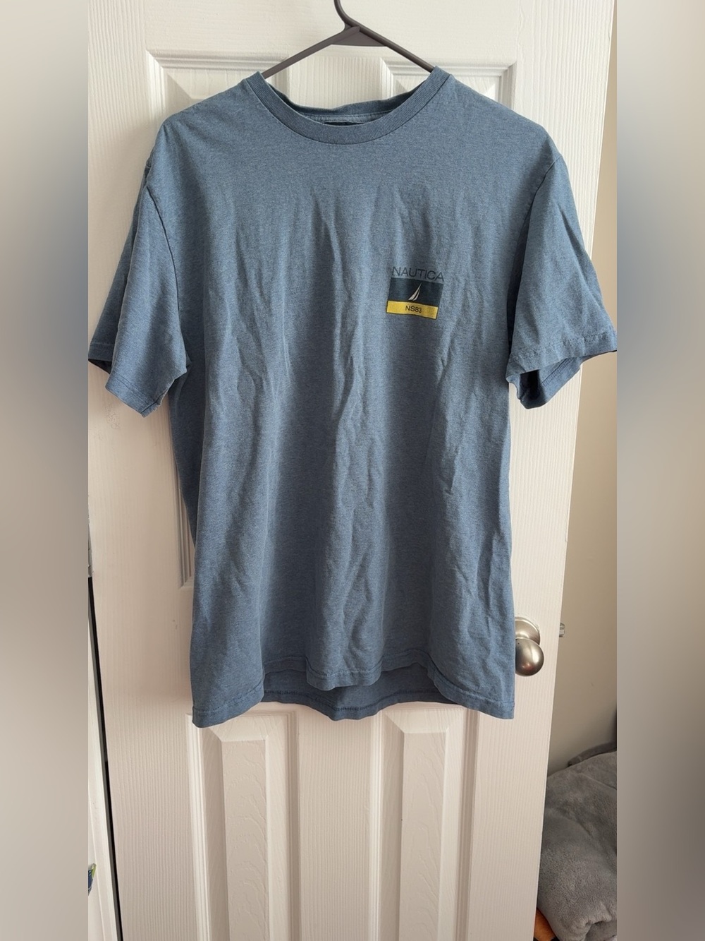 Nautica Slate Blue Short-Sleeve Logo Tee